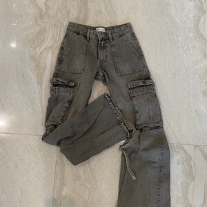 Zara TRF Belt Loop Cargo Jeans